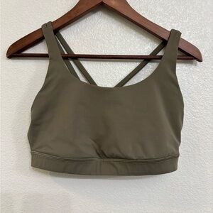 Lululemon Energy Bra Medium Support B-D Cup Grey Sage Sports Bra